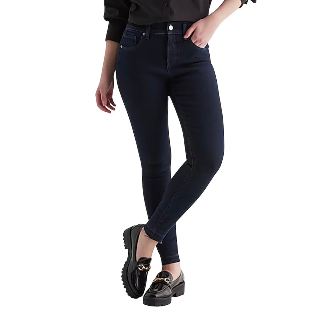 Express Dark Blue Skinny Jeans - Picture 2 of 7